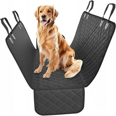 Autodeken voor honden - Hondendeken achterbank - Reizen met huisdier - Waterdicht met zijbescherming - 145 x 204 cm - Zwart