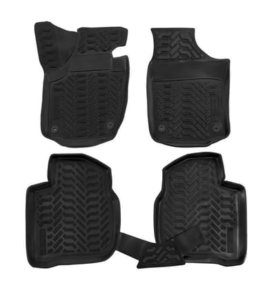 Tapis de sol - J&J Automotive - 3D - Caoutchouc - Sur mesure - Seat Toledo 2012-2019
