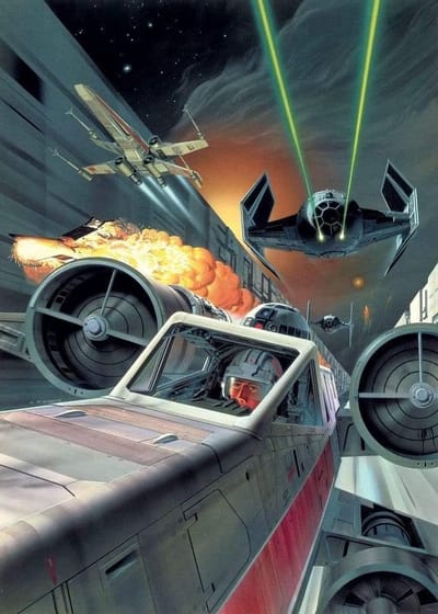 Fotobehang - Star Wars Classic Death Star Trench Run 200x280cm - Vliesbehang