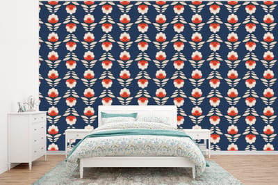 Behang - Fotobehang Patronen - Abstract - Bloemen - Breedte 320 cm x hoogte 240 cm