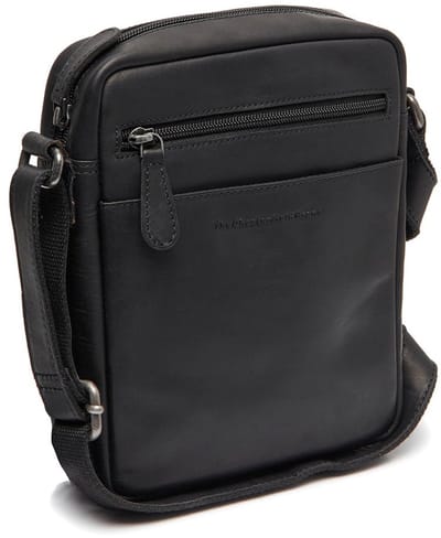 Chesterfield Laveno Waxed Pull Up Schoudertas - Zwart