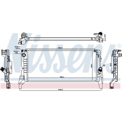 Radiator NISSENS 69714