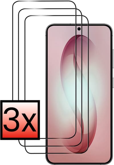 Screenprotector - 3 Stuks - Geschikt voor Samsung Galaxy S26 - Full Cover - Beschermglas - Gehard Glas - Tempered Glass - Screen Protector