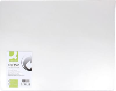 Q-CONNECT onderlegger, ft 63 x 50 cm, transparant