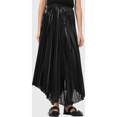 AllSaints Jax Skirt Metallic Black Taglia: 10 | Maxi gonne Outlet | Donna | Nero