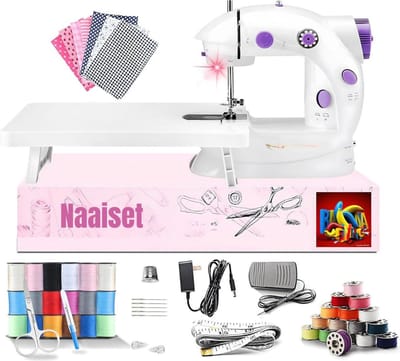 DD Kindernaaimachine - Naaimachine voor Kinderen - Naaien Kinderen - met Verlengtafel - Wit