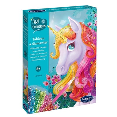 Sentosphère diamantcanvas knutselset eenhoorn - creatief speelgoed.