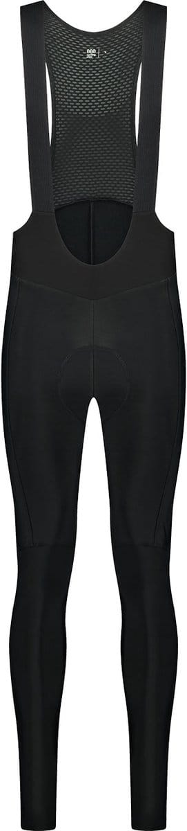 BBB Cycling Thermal Essence Lange Fietsbroek Heren met Zeem en Bretels - Thermo Wielrenbroek - Fiets Broek Winter - Zwart - Maat L - BBW-441