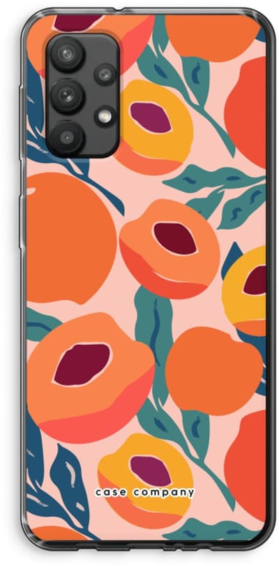Case Company® - Hoesje geschikt voor Samsung Galaxy A32 4G hoesje - Perzik - Soft Cover Telefoonhoesje - Bescherming aan alle Kanten en Schermrand