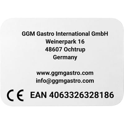 GGM Gastro Platte für Crêpes-Gerät - Ø 400mm Grijs