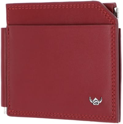 Golden Head Leren kaarthouder geldclip Polo Clip-Scheintasche 1960 Rot donkerrood