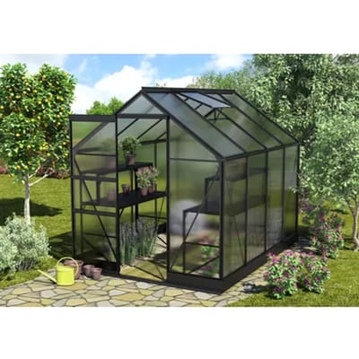 Vitavia Tuinkas Apollo 5000 - Polycarbonaat 6mm - Zwart - 195x261x207cm