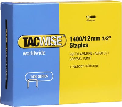 10000x 1400/12mm Fijne nieten voor nietpistool - Verzinkt Staal voor Stofferen