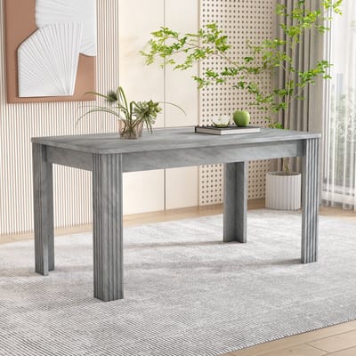 Eettafel - Keukentafel - 116 x 65 x 75 cm - Modern design - voor keuken en woonkamer - Grijs