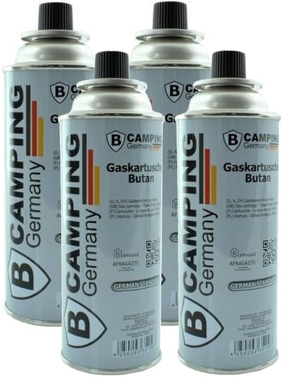 Voordeelset van 4x benson fles camping Butaangas/gasvulling van 227 gram - Kookstel/onkruidverdelging