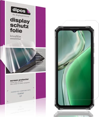 dipos – 4x Beschermfolie geschikt voor Oukitel G7 | Krasbestendige & heldere Screenprotector Ultra-Thin