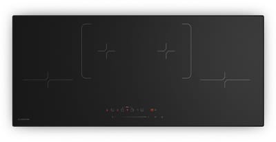 Klarstein Inductiekookplaat Velaire 4-zone inbouw inductiekookplaat, 7000 W boost, touchbediening, timer, kinderslot, warmte-indicator, 90 cm keramisch glas, strak design - voor Keuken - Restwarmte-Indicator - Induction Hob