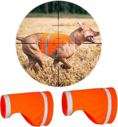 2 stuks reflecterend hondenvest voor honden, veiligheidsvest oranje voor honden, reflecterend hondenvest voor de jacht, veiligheidsvest houdt honden zichtbaar voor nachtwandelingen, L