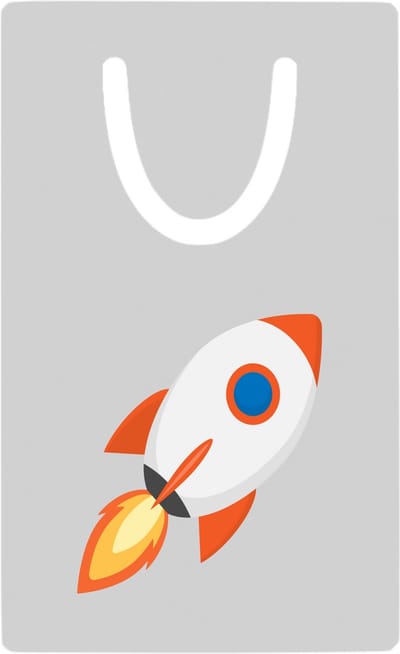 Hacebo® - Raketten metalen boekenlegger - Raket - Astronauten - Spaceship - ruimteschip Bladwijzer boekenleggers - 7.6 cm x 5cm