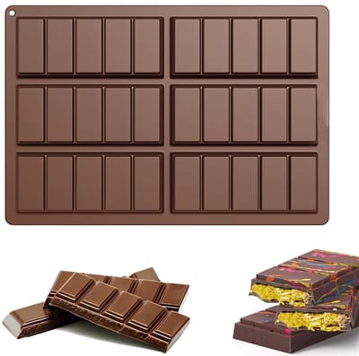 Dailygoods- Chocoladevorm Diep - Siliconen Mal - Voedselveilig - Temperatuurbereik - Eenvoudig Te Verwijderen - Duurzaam Gebruik