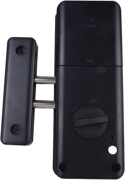 Elektronisch Deurslot - Onzichtbaar Slot - Binnen Beveiliging - Installatie Zonder Boren - 20x10x3 cm - Zwart