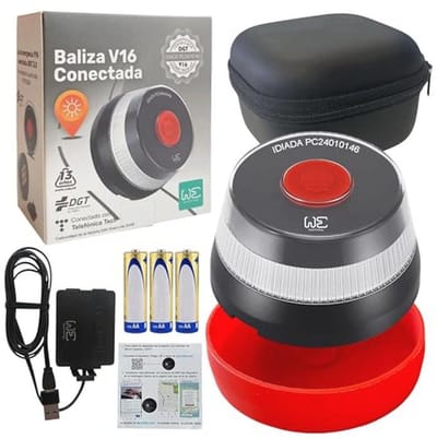 Veiligheidsset Noodlamp met Geolokaliseerde Verbinding en Adapter