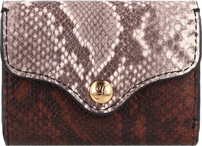 FOSSIL Portemonnee Heritage Trifold Python Veelkleurig