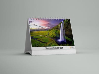 Natuur Bureau-verjaardagskalender | Natuur bureaukalender |Bureaukalender 20x12.5 cm