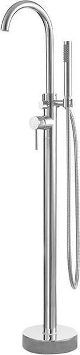 Diamond Line Larina - Badkraan met Handdouche - Vrijstaand - Mengkraan - Rond Chroom - 1 Greeps