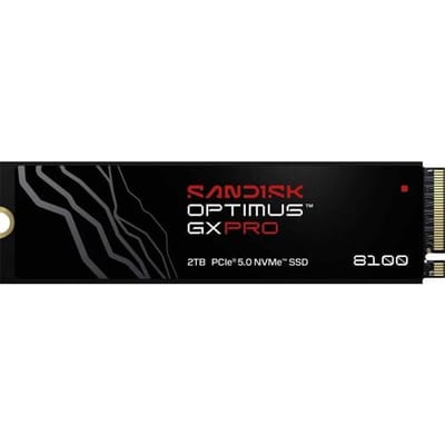 SanDisk Optimus GX PRO 8100 2 TB NVMe/PCIe M.2 SSD 2280 harde schijf PCIe 5.0 x4 NVMe 2.0 Retail SDSP82200TAN-000E0