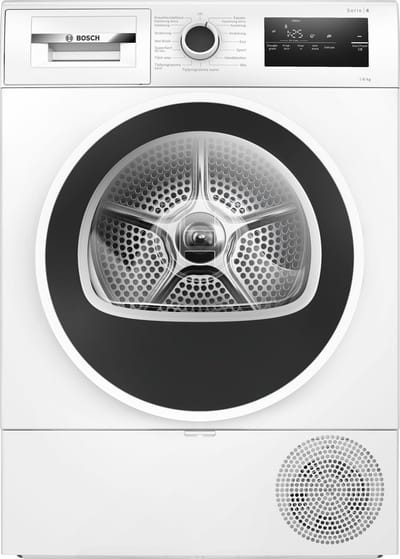 Bosch WTH8520ENL - Serie 4 - Wasdroger - Warmtepompdroger - 8 kg - Zeer stil - Auto Dry: droogt automatisch tot de gewenste droogtegraad - Easy Clean Filter: efficiënt drogen met eenvoudig onderhoud