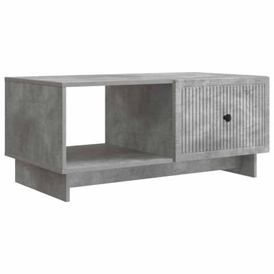 vidaXL - Salontafel - Betongrijs - 90 - x - 50 - x - 40 - cm - Bewerkt - hout