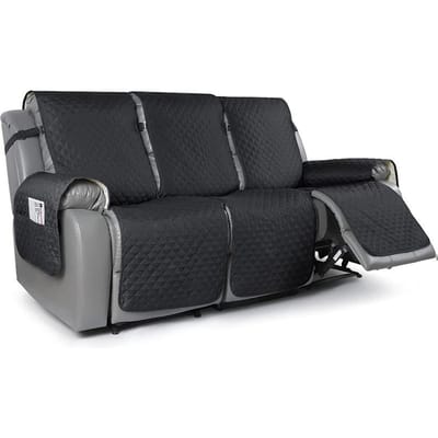 Housse de Fauteuil Relax 3 Places Antidérapante Housse de Canapé Réversible Housse de Protection pour Animaux de Compagnie Housse de Canapé 3 Seat