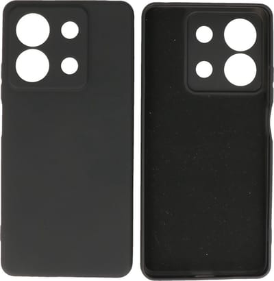 Hoesje Geschikt voor de Xiaomi Redmi Note 13 5G - Fashion Backcover Hoesje - Colorful Telefoonhoesje - Zwart
