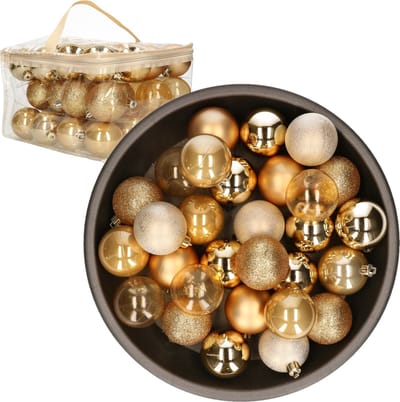 Cosy&Trendy Kerstballen - 48 stuks - 6cm - kunststof
