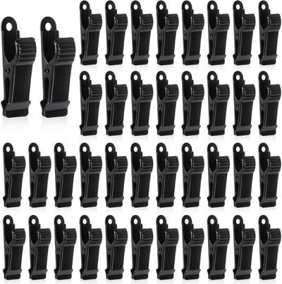 40 stuks metalen klemmen, 1,3 cm, brede klemmen, metaal, zwarte mini-klemmen, metaal, antislip krokodillenklemmen, multifunctionele metalen clip voor knutselwerk, ifoto, gordijn, kleding