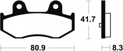 Bendix remblokje voor Suzuki 250 Burgman scooter 2004 t/m 2006 / AR Gloednieuw