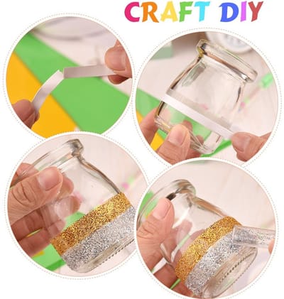 Dailygoods- Dubbelzijdig Tape 6mm - 6 Rollen - Sterk Hechtend - Voor Knutselen - DIY/Scrapbooking - 25 Meter per Rol - Plakband