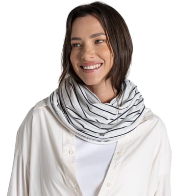 Craghoppers Unisex Infinity II Gestreepte Nosilife Sjaal voor volwassenen (Blauwe Marine)