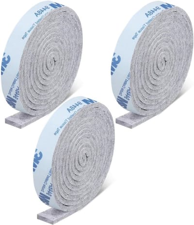 Zelfklevende Viltglijders - 3 Rollen van 100 x 2 cm, Antislip en Beschermend voor Meubels en Vloeren
