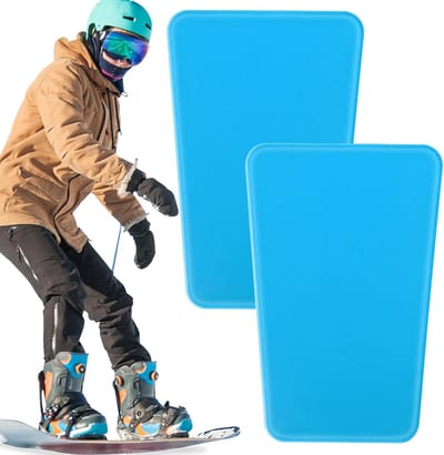 Scheenbeschermers Wintersport - Versterkte Beschermers - Sneeuwsport Stabiliteit - Antislip Gel Inleg - 15x10cm Dikte 4mm - Blauw