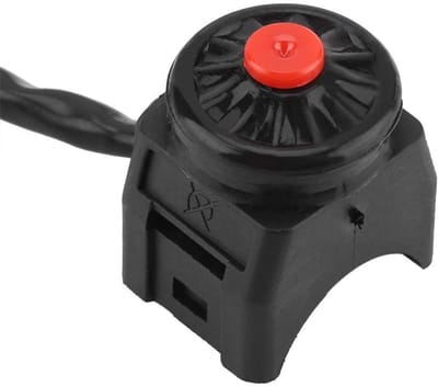 VT Goods - Stuur Claxon Schakelaar - Universele Kill Switch - Hoogwaardige Kunststof - 22mm 7/8 inch - Betrouwbaar en Slijtvast - Geschikt voor Moto..