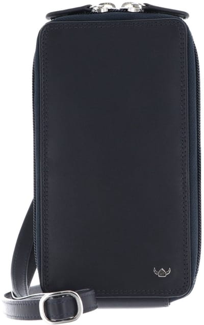Golden Head Leren telefoontasje Polo RFID Protect Handy-RV-Umhängetasche 4046 Marineblau donkerblauw