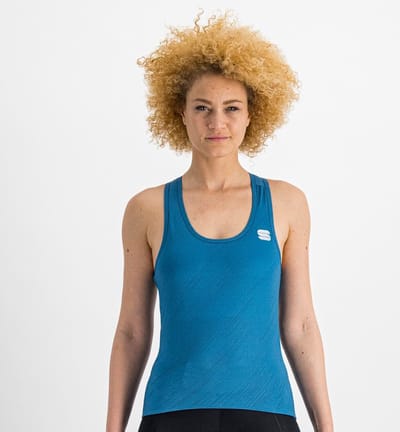 Sportful Fietsshirt mouwloos Dames Blauw  - FLARE W TOP BLUE - S