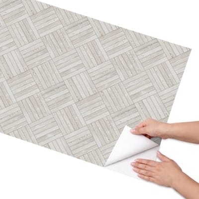 Coloray Meubel Wrap Folie - Beige Meubelfolie - 65x130 cm - Wrapfolie Keuken Houtstructuur - Decoratiefolie - Minimalist Meubelfolie - Meubel Wrap Folie - Woonkamer decoratie - Texturen