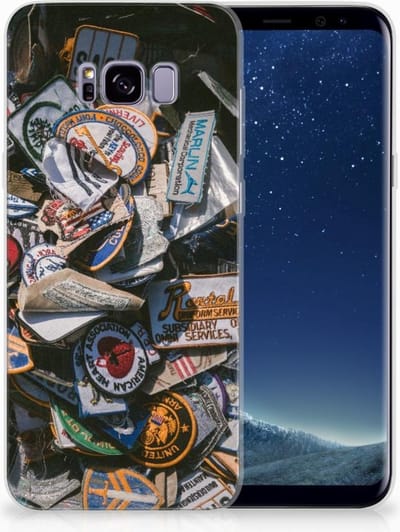 Samsung Galaxy S8 Plus Siliconen Hoesje met foto Badges
