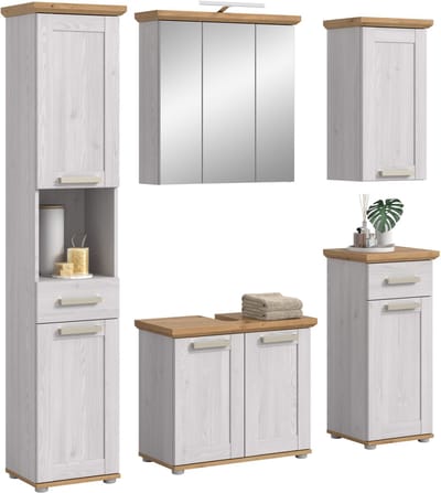 Badcombinatie met verlichting - Moderne badkameroplossing - 180 cm breed - Hoogwaardige materialen