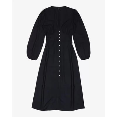 Billabong Cool Night Lange Jurk Met Lange Mouwen Zwart S Vrouw