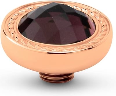 Melano Vivid Round Swirl Steentje Purple Taupe | Rosé