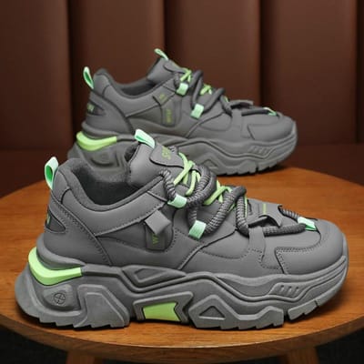 Lente Herenschoenen Nieuwe Ademende Schoenen Heren Trendy Veelzijdig Binnen Hoogteverhogende Sportschoenen Casual Papa Schoenen Heren 44